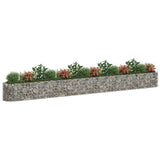 VidaXL Gabion plantenbak verhoogd 540x50x50 cm gegalvaniseerd ijzer