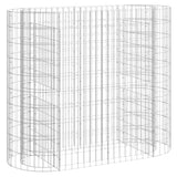 Vidaxl gabion plantenbak verhoogd 120x50x100 cm gegalvaniseerd ijzer