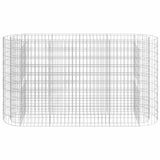 Vidaxl gabion plantenbak verhoogd 190x50x100 cm gegalvaniseerd ijzer