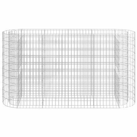 Vidaxl gabion plantenbak verhoogd 190x50x100 cm gegalvaniseerd ijzer