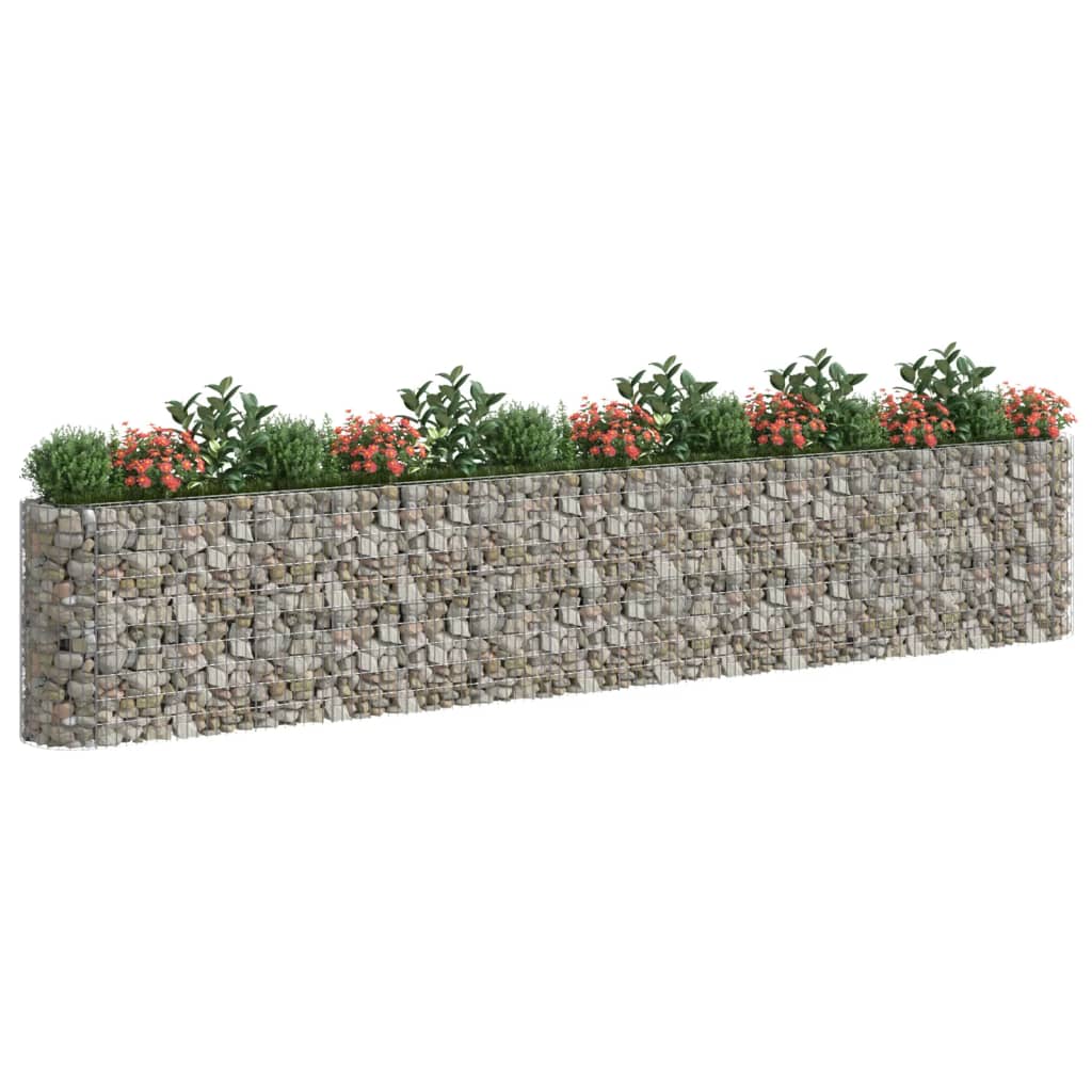 VidaXL Gabion plantenbak verhoogd 540x50x100 cm gegalvaniseerd ijzer