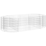 Vidaxl gabion plantenbak verhoogd 200x100x50 cm gegalvaniseerd ijzer