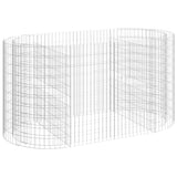 VidaXL Gabion plantenbak verhoogd 200x100x100 cm gegalvaniseerd ijzer
