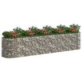 VidaXL Gabion plantenbak verhoogd 500x100x100 cm gegalvaniseerd ijzer