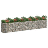 VidaXL Gabion plantenbak verhoogd 600x100x100 cm gegalvaniseerd ijzer