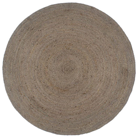 Vidaxl vloerkleed handgemaakt rond 210 cm jute grijs
