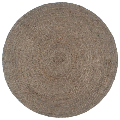 Vidaxl vloerkleed handgemaakt rond 240 cm jute grijs