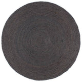 Vidaxl vloerkleed handgemaakt rond 180 cm jute donkergrijs