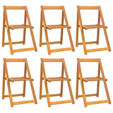 Vidaxl tuinstoelen inklapbaar 6 st massief acaciahout