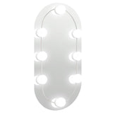 Vidaxl spiegel met led-verlichting 40x20 cm glas ovaal