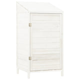 Vidaxl tuinschuur 55x52x112 cm massief vurenhout wit
