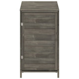 Vidaxl tuinschuur 55x52x112 cm massief vurenhout antracietkleurig