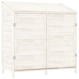Vidaxl tuinschuur 102x52x112 cm massief vurenhout wit