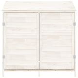 Vidaxl tuinschuur 102x52x112 cm massief vurenhout wit
