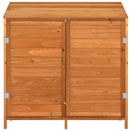 Vidaxl tuinschuur 102x52x112 cm massief vurenhout bruin