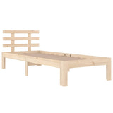 Vidaxl bedframe massief hout 75x190 cm