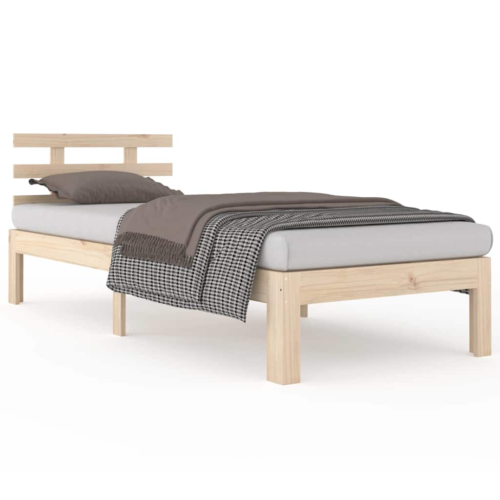 Vidaxl bedframe massief hout 90x190 cm