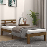 Vidaxl bedframe massief hout honingbruin 100x200 cm