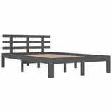Vidaxl bedframe massief hout grijs 150x200 cm