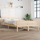 Vidaxl bedframe massief hout 150x200 cm