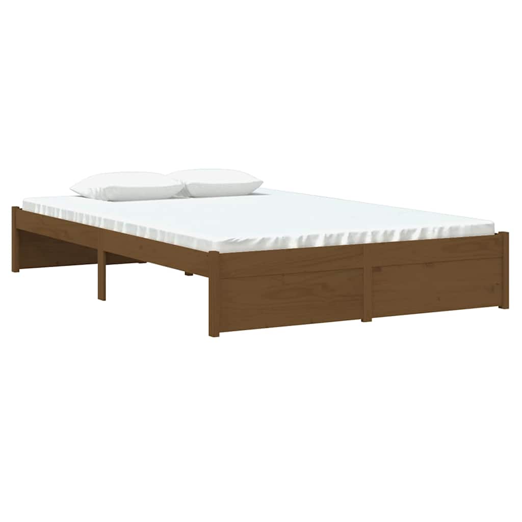 Vidaxl bedframe massief hout honingbruin 120x190 cm