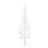 Vidaxl kunstkerstboom half met standaard smal 180 cm wit