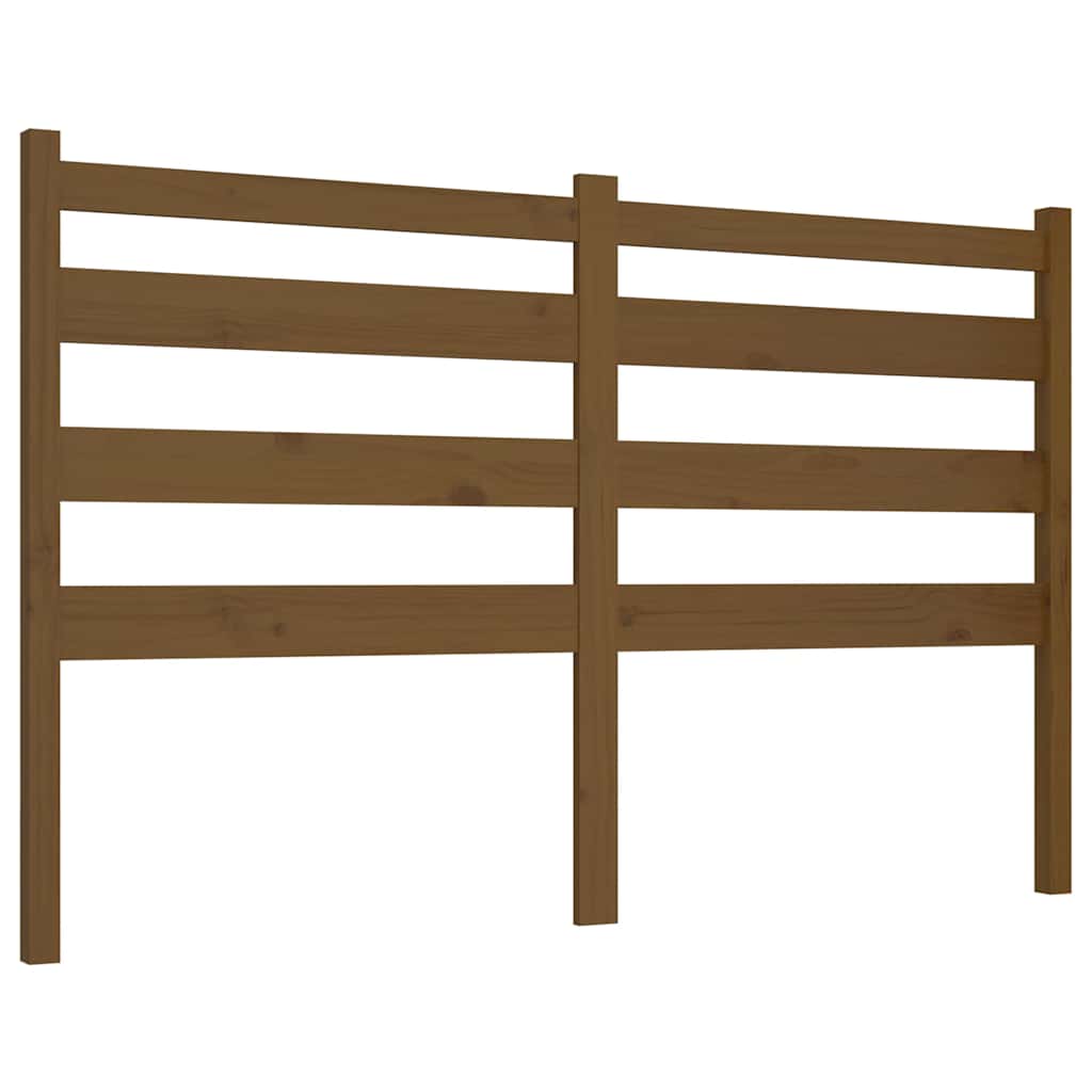 Vidaxl hoofdbord 186x4x100 cm massief grenenhout honingbruin