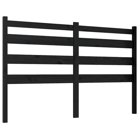 Vidaxl hoofdbord 186x4x100 cm massief grenenhout zwart