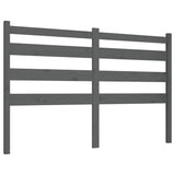 Vidaxl hoofdbord 206x4x100 cm massief grenenhout grijs