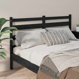 Vidaxl hoofdbord 206x4x100 cm massief grenenhout zwart