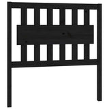 Vidaxl hoofdbord 95,5x4x100 cm massief grenenhout zwart