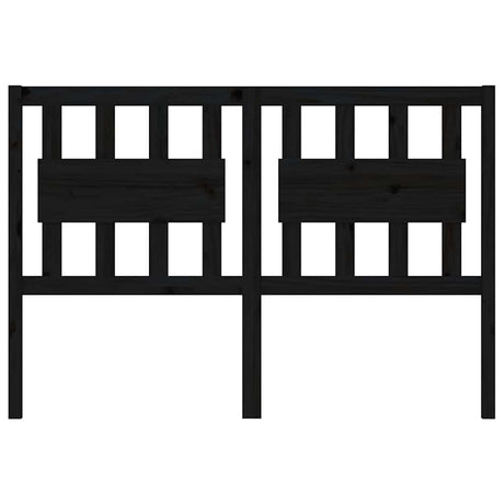 Vidaxl hoofdbord 145,5x4x100 cm massief grenenhout zwart