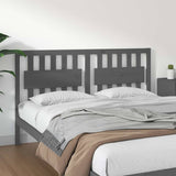 Vidaxl hoofdbord 165,5x4x100 cm massief grenenhout grijs