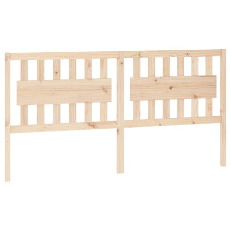 Vidaxl hoofdbord 185,5x4x100 cm massief grenenhout