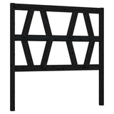 Vidaxl hoofdbord 96x4x100 cm massief grenenhout zwart