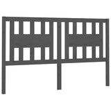 Vidaxl hoofdbord 166x4x100 cm massief grenenhout grijs