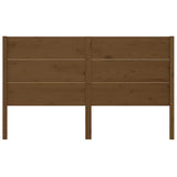 Vidaxl hoofdbord 126x4x100 cm massief grenenhout honingbruin