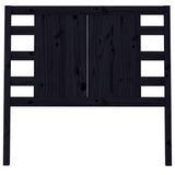 Vidaxl hoofdbord 96x4x100 cm massief grenenhout zwart