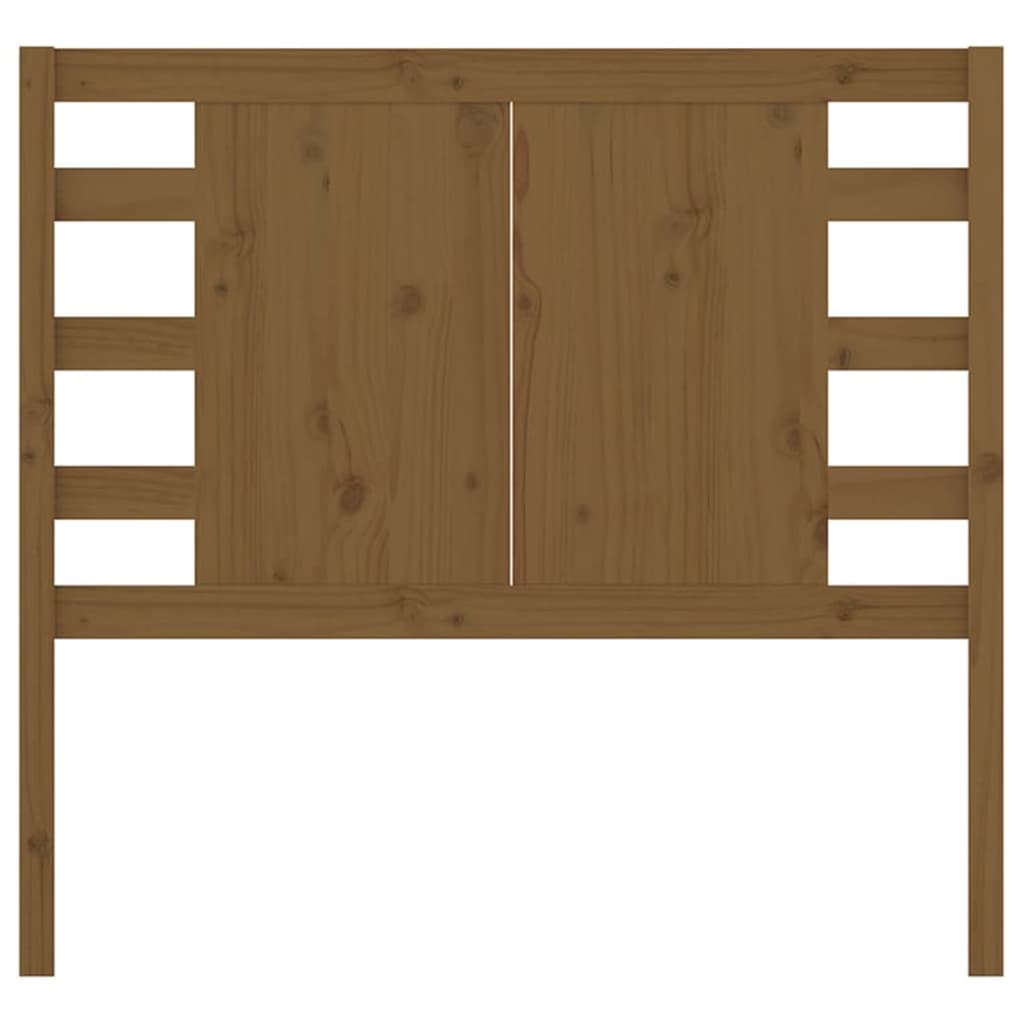 Vidaxl hoofdbord 106x4x100 cm massief grenenhout honingbruin