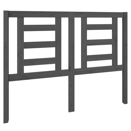Vidaxl hoofdbord 126x4x100 cm massief grenenhout grijs