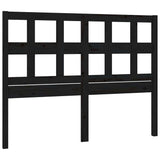 Vidaxl hoofdbord 165,5x4x100 cm massief grenenhout zwart