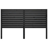 Vidaxl hoofdbord 141x4x100 cm massief grenenhout zwart
