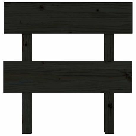 Vidaxl hoofdbord 93,5x3x81 cm massief grenenhout zwart