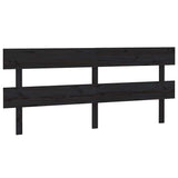 Vidaxl hoofdbord 184x3x81 cm massief grenenhout zwart