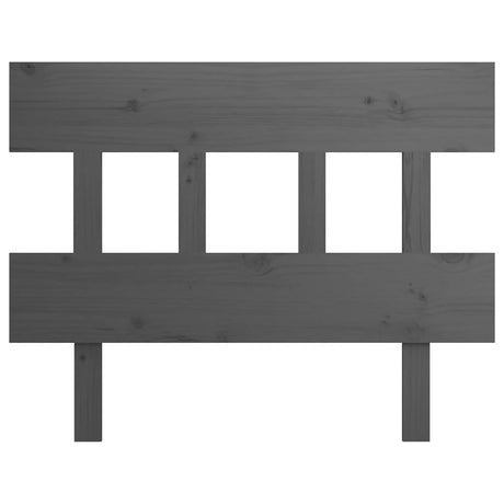 Vidaxl hoofdbord 103,5x3x81 cm massief grenenhout grijs