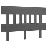 Vidaxl hoofdbord 138,5x3x81 cm massief grenenhout grijs