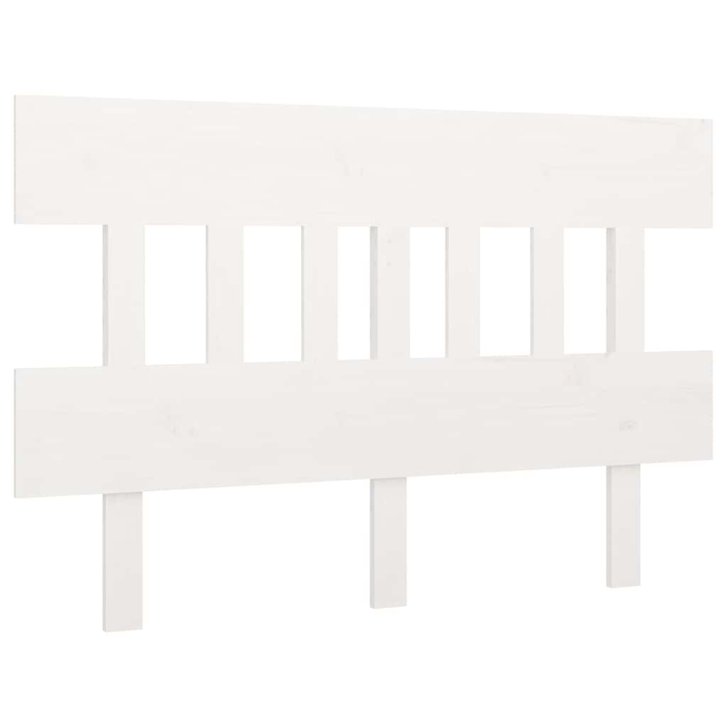 Vidaxl hoofdbord 143,5x3x81 cm massief grenenhout wit
