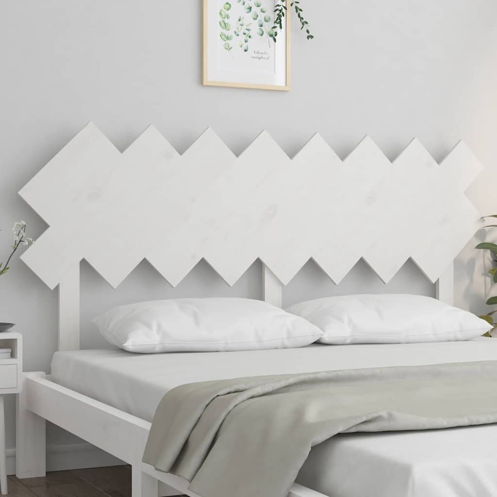 Vidaxl hoofdbord 159,5x3x80,5 cm massief grenenhout wit