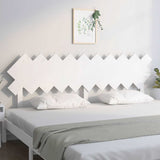 Vidaxl hoofdbord 196x3x80,5 cm massief grenenhout wit