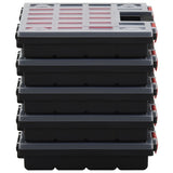 Vidaxl assortimentsdozen 5 st 34,5x25x5 cm polypropeen